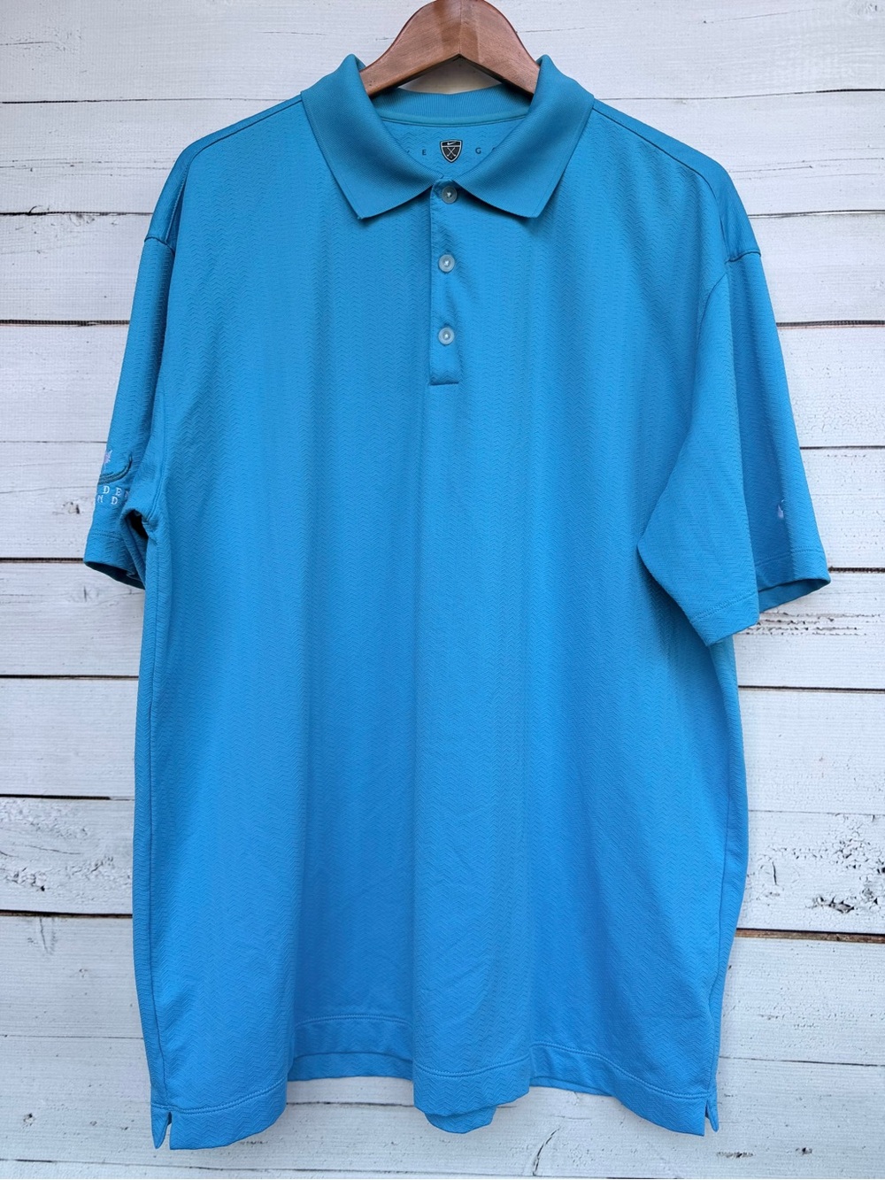 Nike Golf Fit Dry Textured Performance Short Sleeve Polo Shirt Size XL